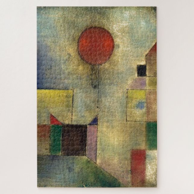Paul Klee Red Balloon Abstract Painting Jigsaw Puzzle (Vertical)