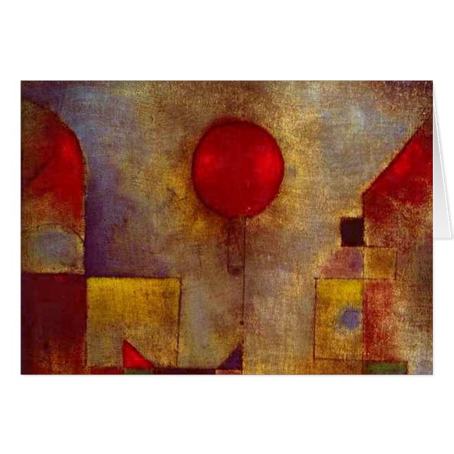 Paul Klee Red Balloon Colourful Abstract (Front Horizontal)