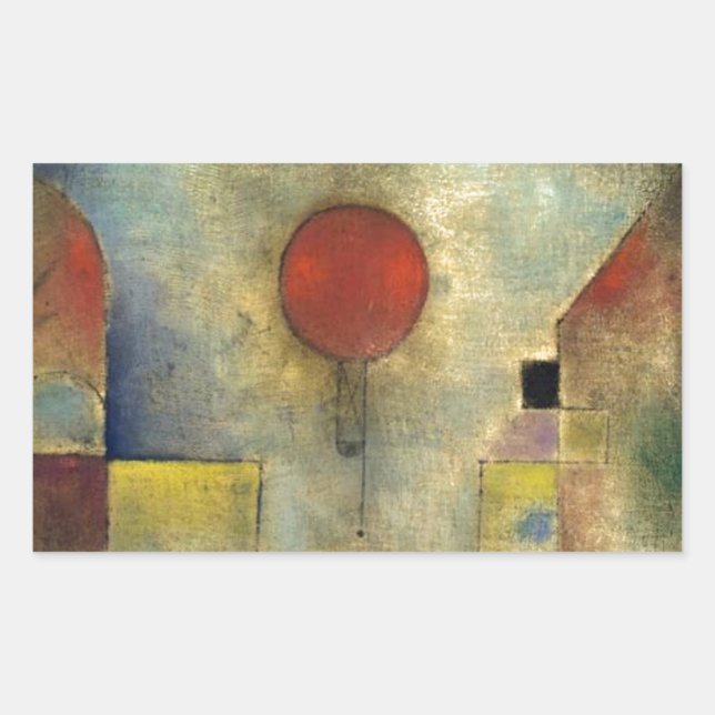 Paul Klee Red Balloon Sticker (Front)