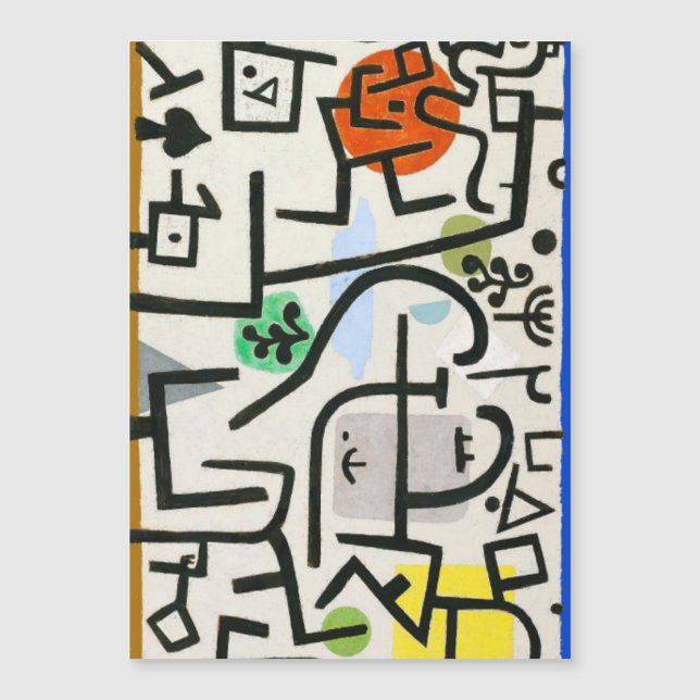 Paul Klee Rich Harbour Abstract Expressionism (Front)