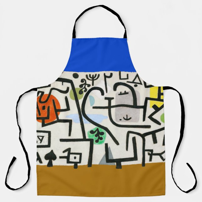 Paul Klee Rich Harbour Abstract Expressionism Apron (Front)