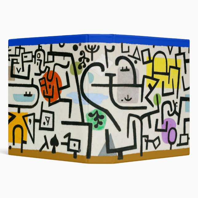 Paul Klee Rich Harbour Abstract Expressionism Binder (Background)