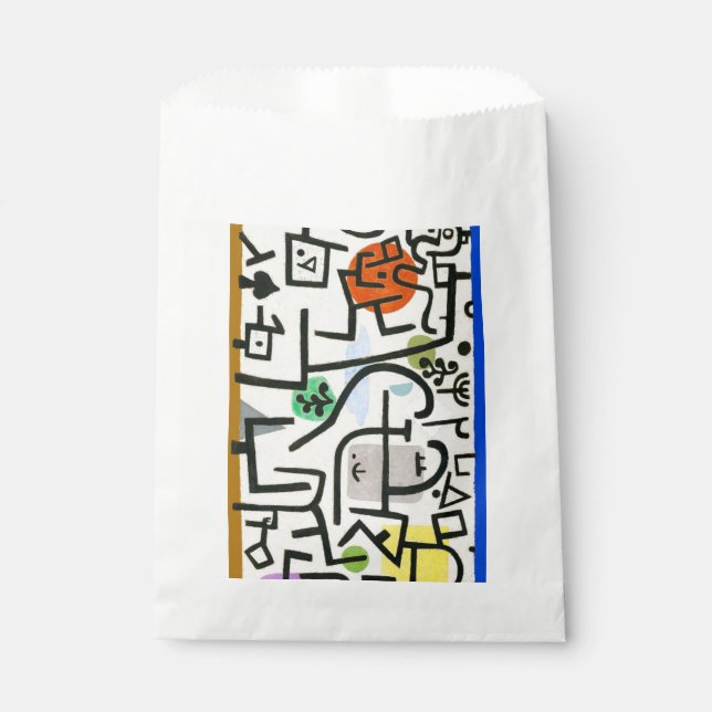 Paul Klee Rich Harbour Abstract Expressionism Favour Bag (Front)