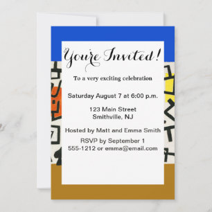 Paul Klee Rich Harbour Abstract Expressionism Invitation