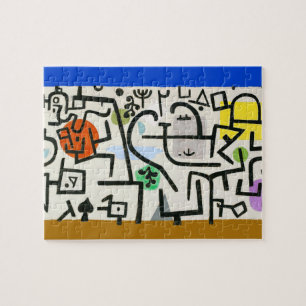 Paul Klee Rich Harbour Abstract Expressionism Jigsaw Puzzle
