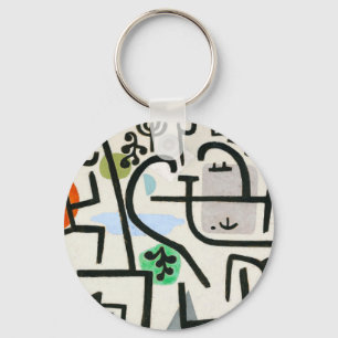 Paul Klee Rich Harbour Abstract Expressionism Keychain