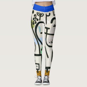 Paul Klee Rich Harbour Abstract Expressionism Leggings