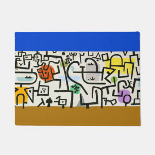 Paul Klee Rich Port Harbour Abstract Travel Doormat