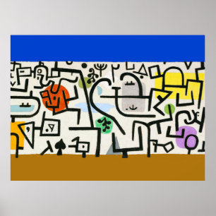 Paul Klee Rich Port Harbour Abstract Travel Poster