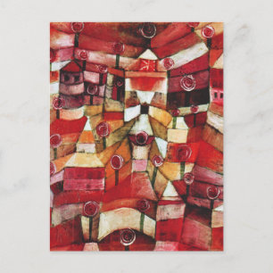Paul Klee Rose Garden Postcard