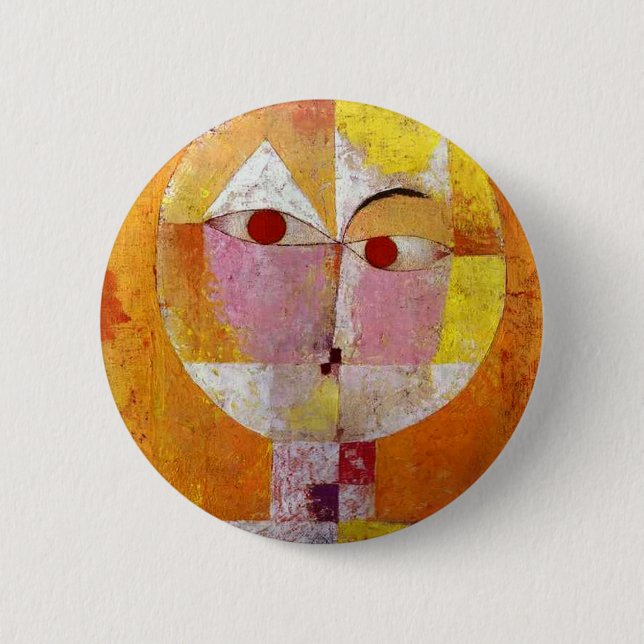 Paul Klee Senecio Painting 2 Inch Round Button (Front)