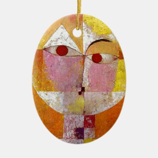 Paul Klee Senecio Painting Ceramic Ornament (Front)