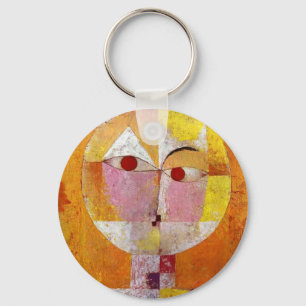 Paul Klee Senecio Painting Keychain