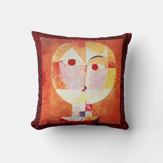 Paul Klee Senecio  Throw Pillow (Front)