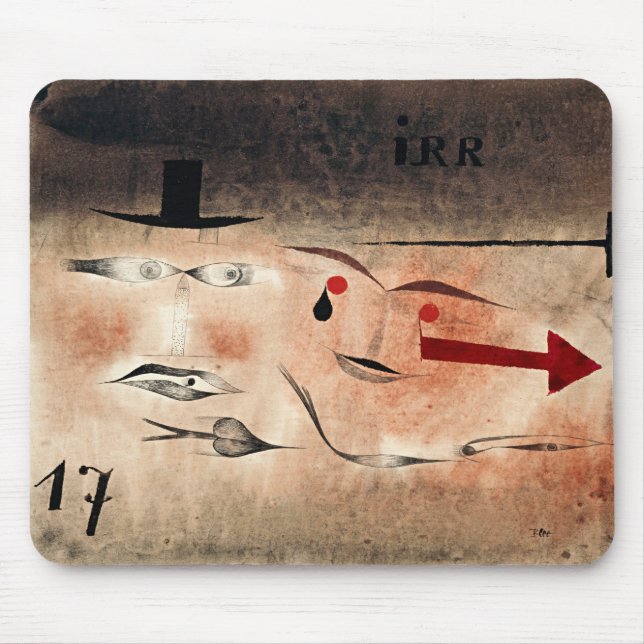 Paul Klee - Seventeen, Crazy, Mouse Pad (Front)