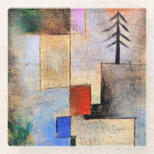 Paul Klee - Small Fir Picture Glass Coaster