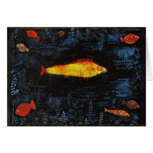 Paul Klee The Goldfish Vintage Watercolor Art