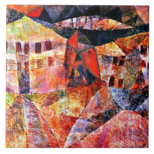 Paul Klee - The Hotel, Tile