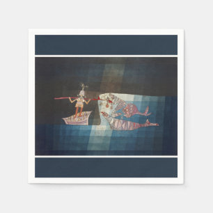 Paul Klee The Seafarer Abstract Nautical Poster Napkin