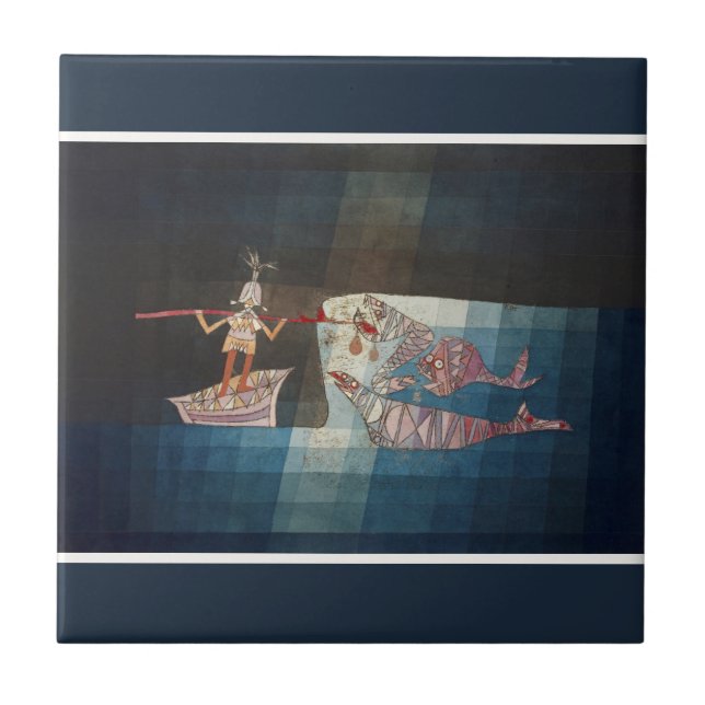 Paul Klee The Seafarer Abstract Nautical Poster Tile (Front)