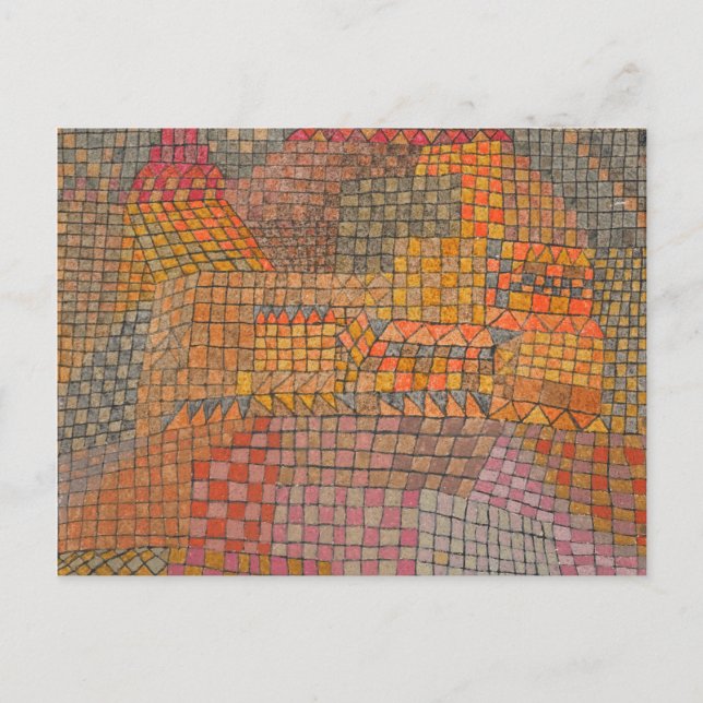 Paul Klee - Town Castle Postcard (Front)