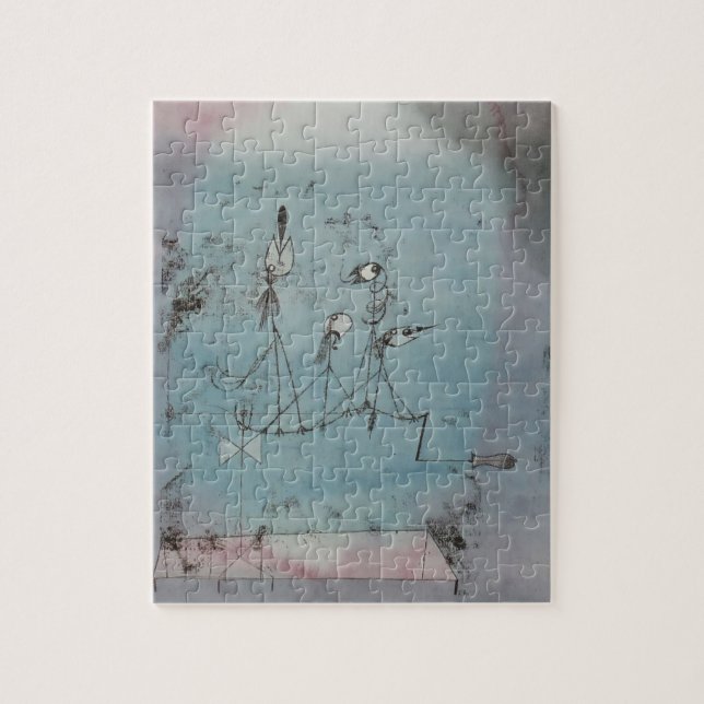 Paul Klee- Twittering Machine Jigsaw Puzzle (Vertical)