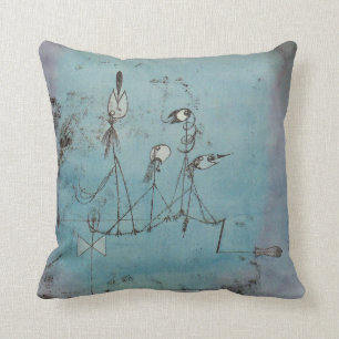 Paul Klee Twittering Machine Pillow