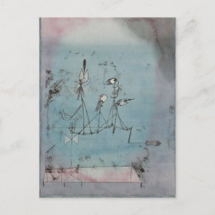 Paul Klee- Twittering Machine Postcard
