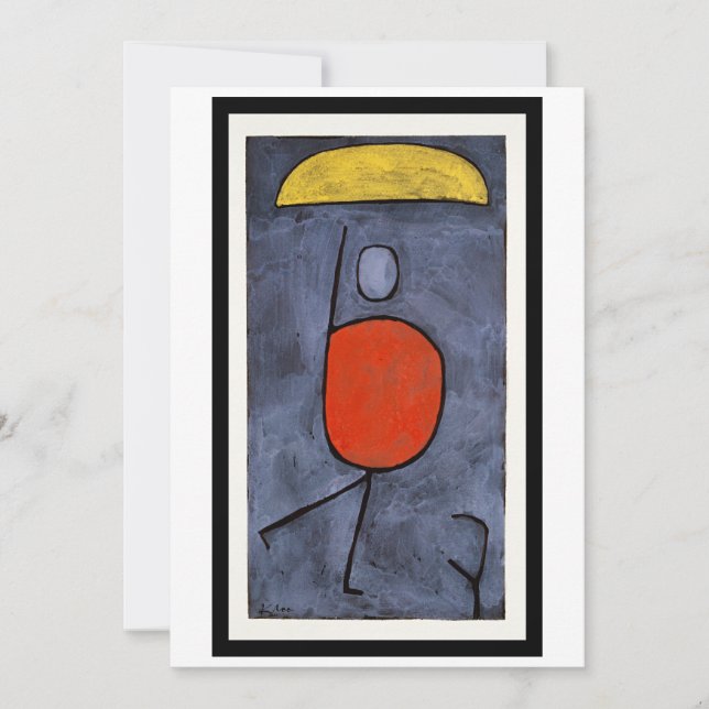 Paul Klee - With Umbrella Holiday Card (Front)