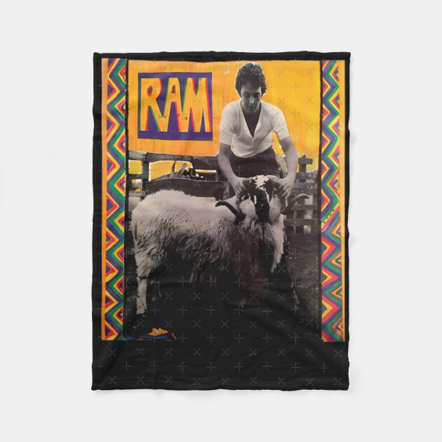 Paul Mccartney Sticker4  Fleece Blanket (Front)