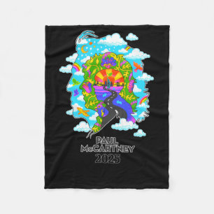 Paul Mccartney Sticker  Fleece Blanket