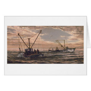 Paul McGehee carte "moissonnant chesapeake"