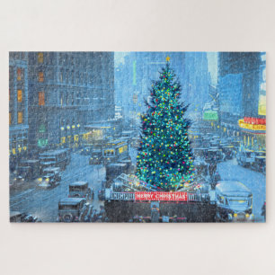 Paul McGehee "Christmas in New York" Jigsaw Puzzle
