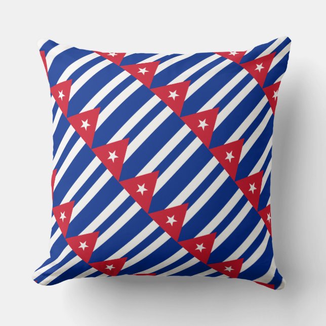 Paul McGehee Coussin du "drapeau cubain" (Recto)