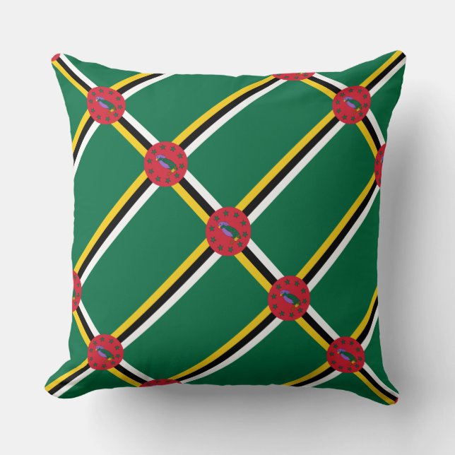 Paul McGehee Coussin du "drapeau de la Dominique" (Recto)