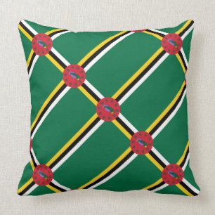 Paul McGehee Coussin du "drapeau de la Dominique"