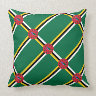 Paul McGehee Coussin du "drapeau de la Dominique"