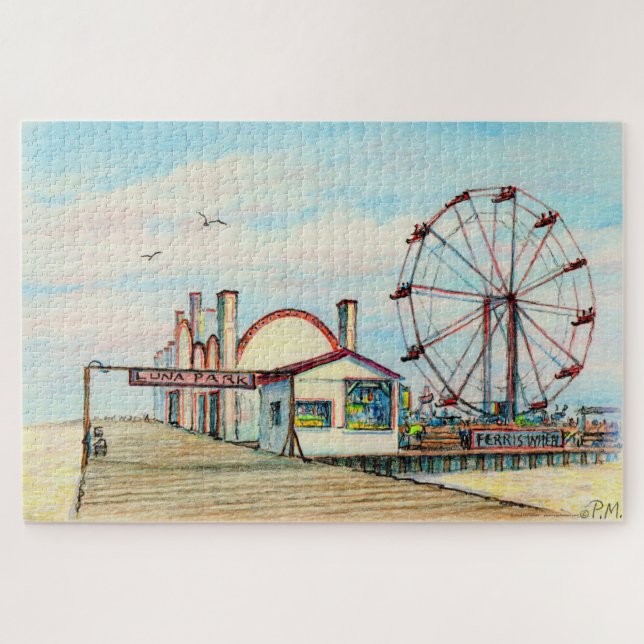 Paul McGehee "Luna Park" Jigsaw Puzzle (Horizontal)