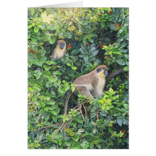 Paul McGehee "Monkeying Around" Card (Front)