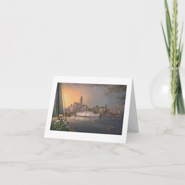 Paul McGehee "Old Baltimore at Twilight" Card (Front)