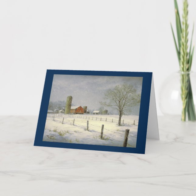 Paul McGehee "Silent Snowfall" Christmas Card (Front)