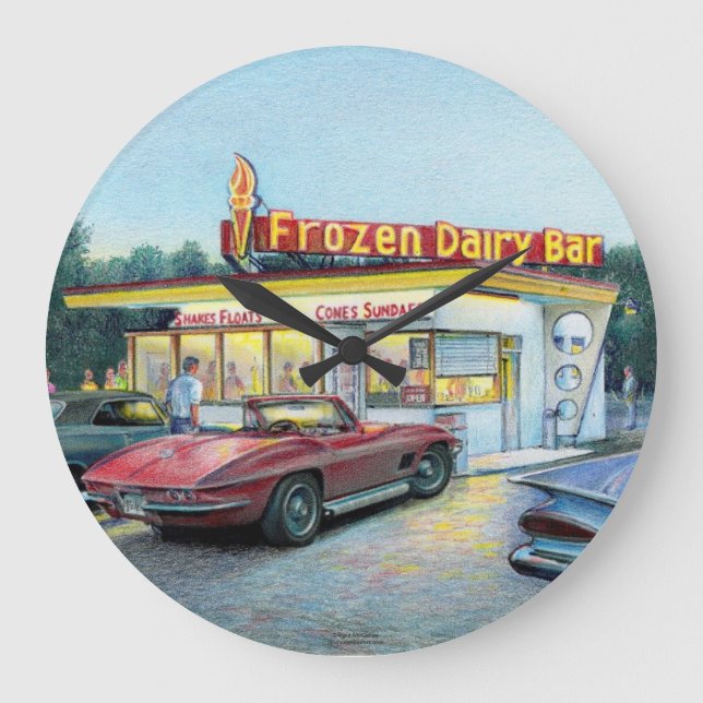 Paul McGehee "Summer Nights" Clock (Front)