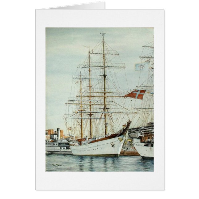 Paul McGehee Tall Ship "Gorch Fock" Card (Front)