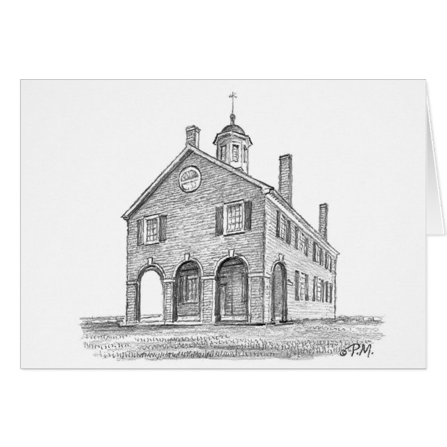 Paul McGehee "The Fairfax Courthouse" Card (Front Horizontal)