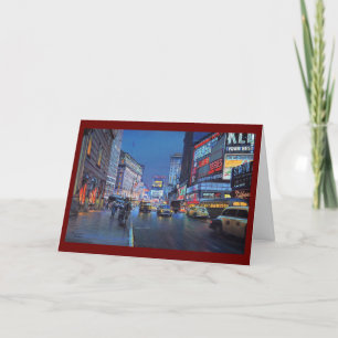 Paul McGehee "Times Square - 1954" Christmas Card