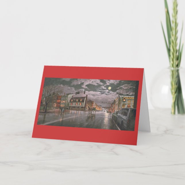 Paul McGehee "Vieux Noël de la ville" Carte de Noë (Devant)