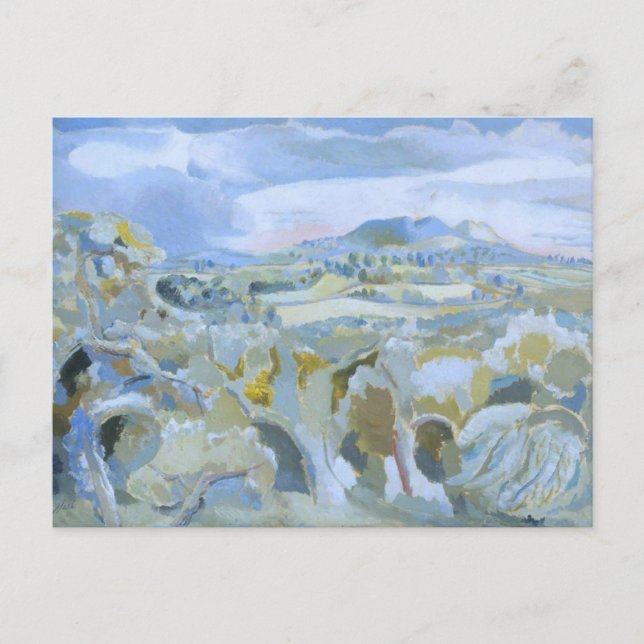 Paul Nash - Landscape of the Malvern Distance, Postcard (Front)