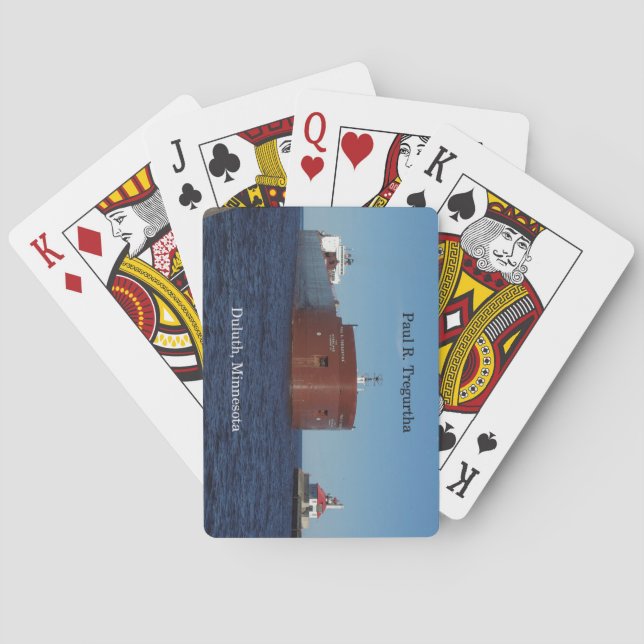 Paul R. Tregurtha Duluth playing cards (Back)