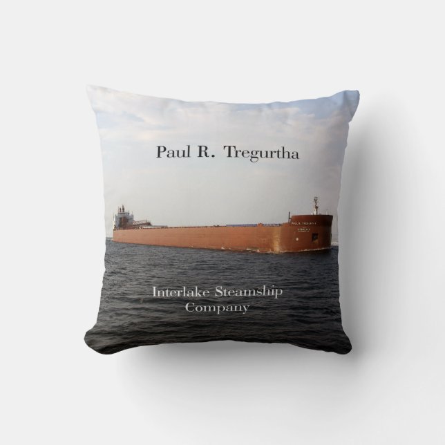 Paul R. Tregurtha square pillow (Front)