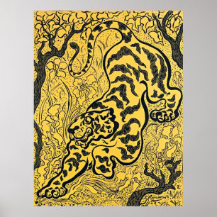 Paul Ranson’s Tiger in the Jungle - Retro Art Poster